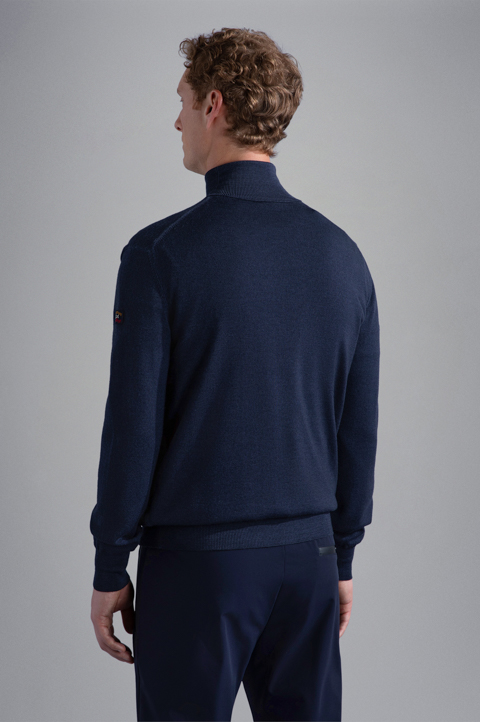 Garment dyed extra-fine Merino Wool Turtleneck Sweater image number 3