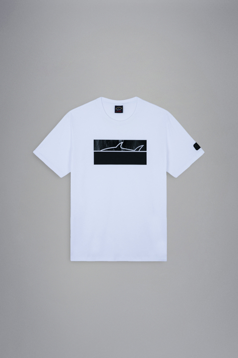 Baumwoll-T-Shirt   mit Stickerei