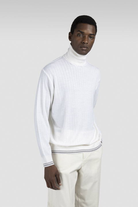 Wool and cashmere turtleneck sweater