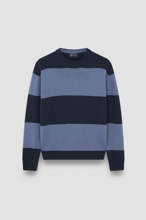 Suéter de cuello redondo en lana y cachemira