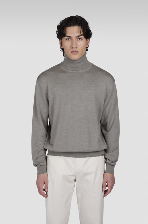 Wool and silk turtleneck sweater Wool and silk turtleneck sweater