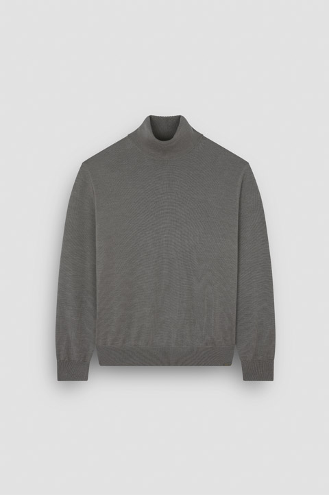 Wool and silk turtleneck sweater