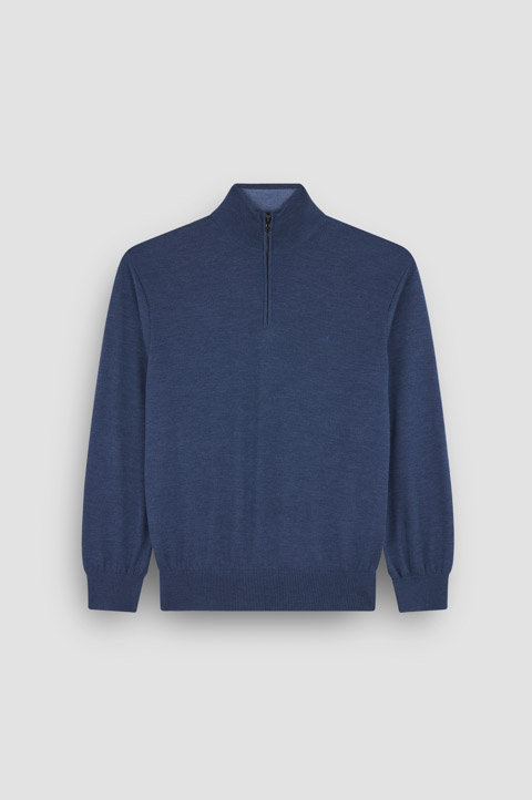 Suéter de media cremallera de lana X-Soft