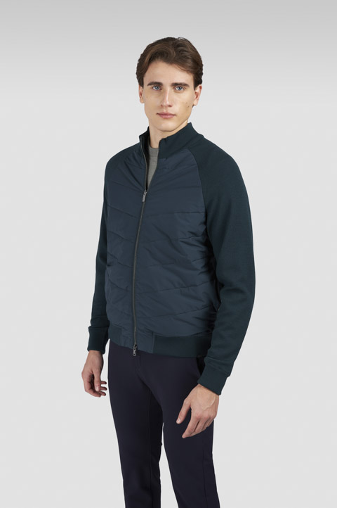 Cárdigan híbrido con cremallera de lana Soft Cool Touch y Typhoon® Platinum Cárdigan híbrido con cremallera de lana Soft Cool Touch y Typhoon® Platinum