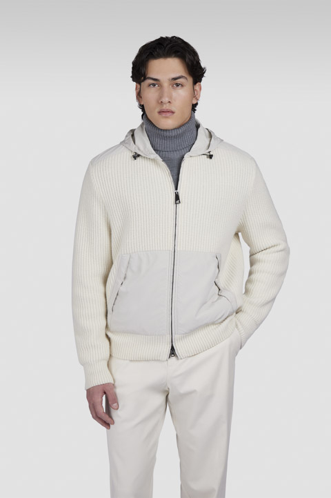 Re-Wool sweatshirt with Re-130 High Density details Re-Wool sweatshirt with Re-130 High Density details