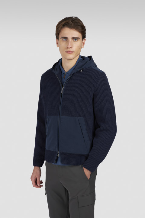 Sweat en Re-Wool avec détails Re-130 High Density