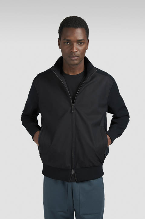 X-Soft Hybrid zip-up sweater in Soft Cool Touch wool and Typhoon® X-Soft Hybrid zip-up sweater in Soft Cool Touch wool and Typhoon®