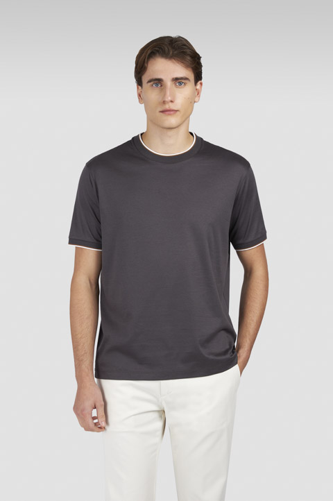 X-Soft Interlock cotton T-shirt with contrast trims X-Soft Interlock cotton T-shirt with contrast trims