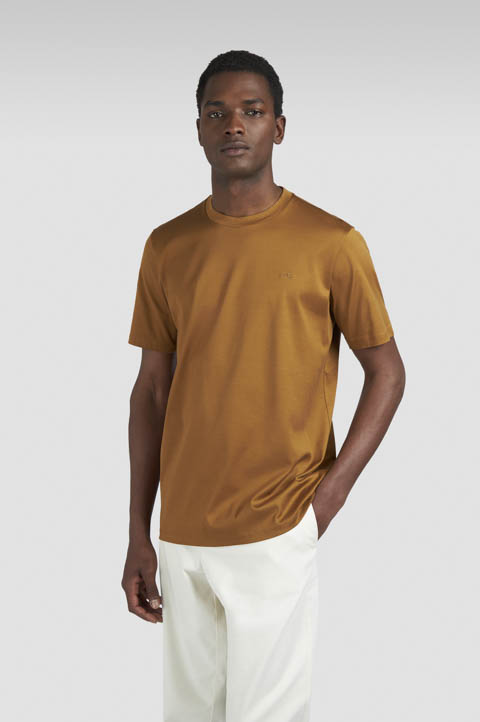 Aqua Touch cotton T-shirt with Shark Fin embroidery Aqua Touch cotton T-shirt with Shark Fin embroidery