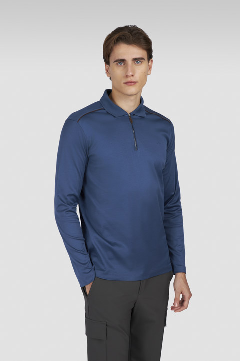 Aqua Touch cotton polo shirt with zip Aqua Touch cotton polo shirt with zip