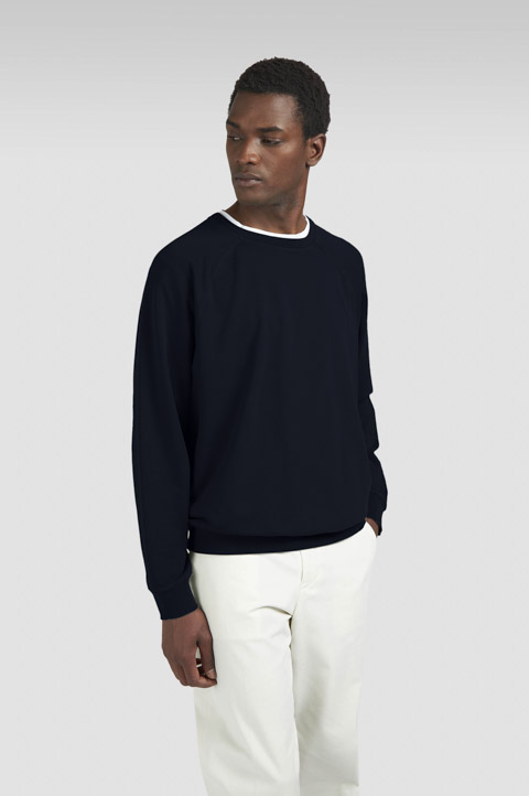 X-Soft garment-dyed cotton sweatshirt