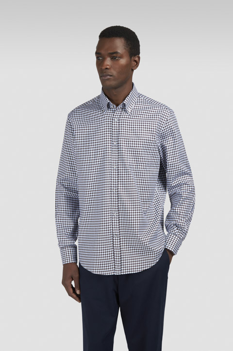 Chemise en coton à motif carreaux Chemise en coton à motif carreaux