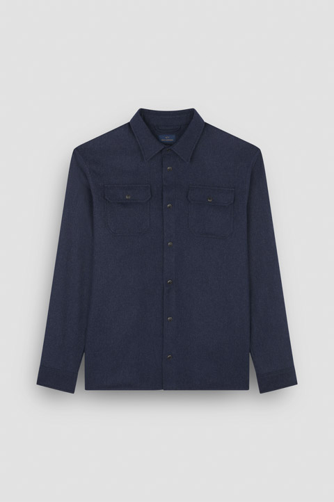 Overshirt aus Wollmischung