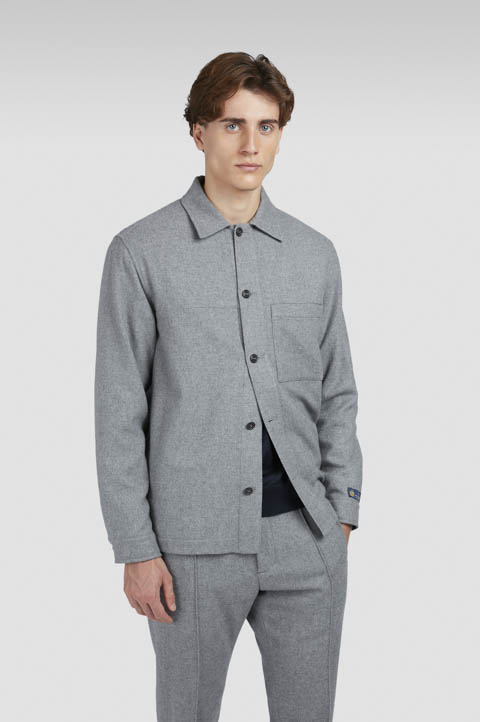 Camisa exterior de lana y cachemira Camisa exterior de lana y cachemira