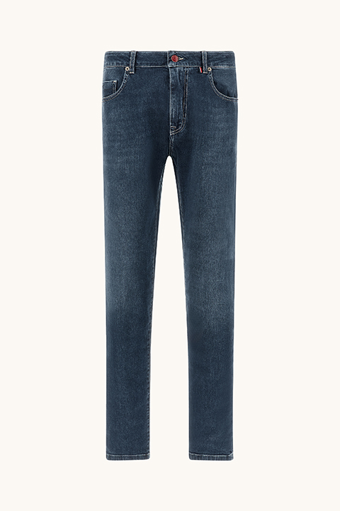 Red Rivet jeans in Giza cotton