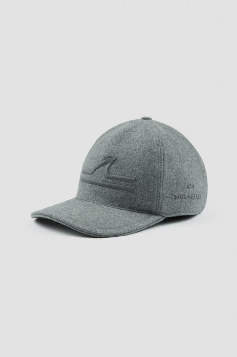 Casquette de baseball en laine et cachemire Casquette de baseball en laine et cachemire