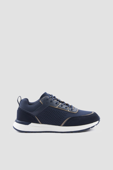 Knit and leather sneakers Knit and leather sneakers