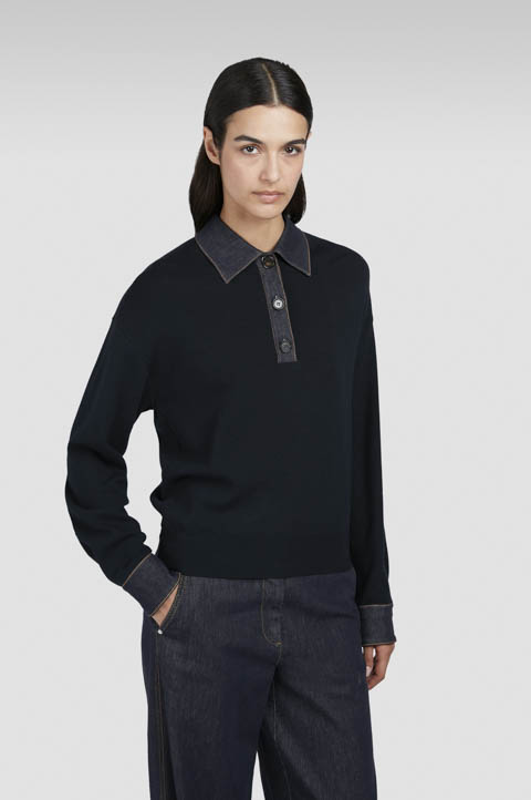 Stretch wool polo Shirt Stretch wool polo Shirt