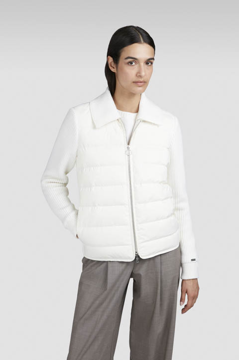 Hybrid zip-up blouson in wool and Typhoon® Platinum Hybrid zip-up blouson in wool and Typhoon® Platinum