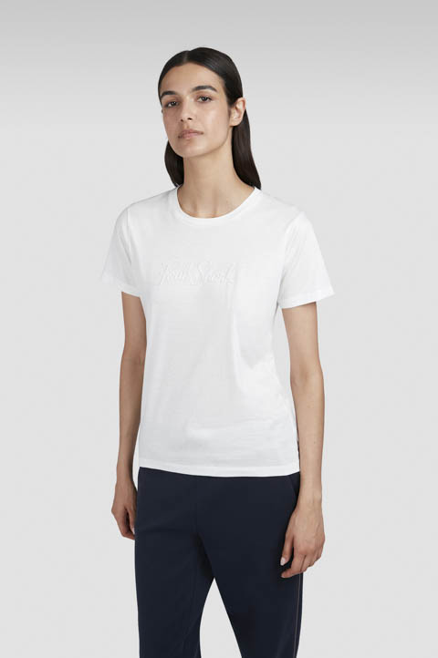 Camiseta X-Soft de jersey de algodón con bordado de logo Camiseta X-Soft de jersey de algodón con bordado de logo