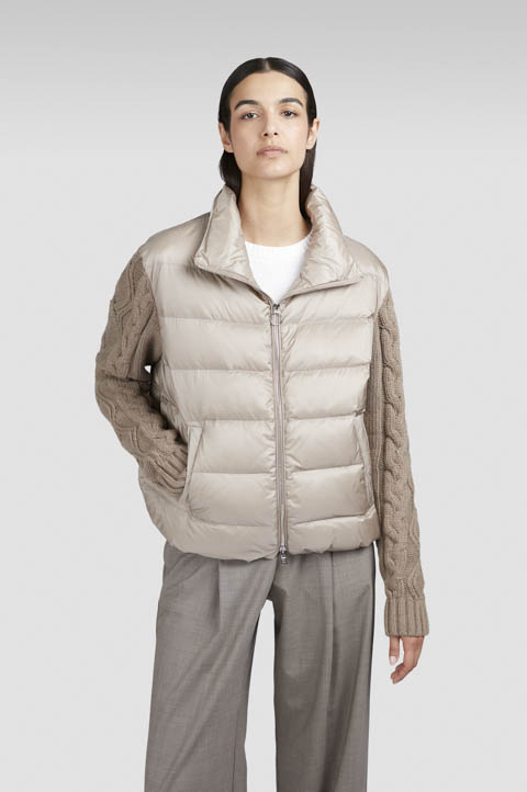 Shiny hybrid down jacket Shiny hybrid down jacket