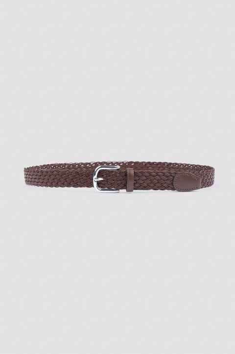 woven leather belt