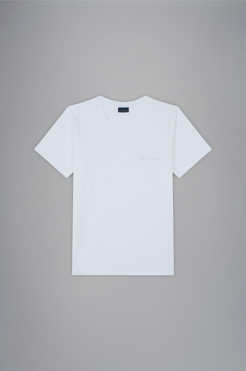 Женская хлопковая футболка с акулой из кристаллов Swarovski Женская хлопковая футболка с акулой из кристаллов Swarovski