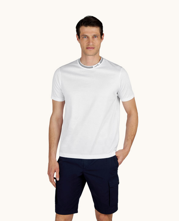 T-Shirt in perl&eacute; cotton jersey
