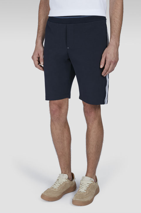 Bermuda de sport en polaire X-soft avec détails rayés