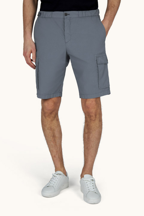 Cargo bermuda in Ultralight Poplin cotton