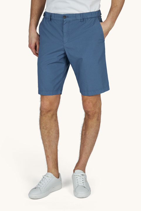 Ultralight Poplin cotton bermuda with drawstring