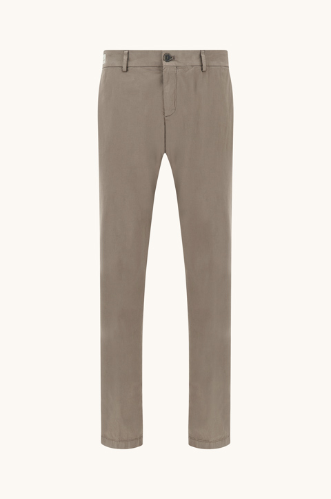 Silk and stretch cotton chino pants