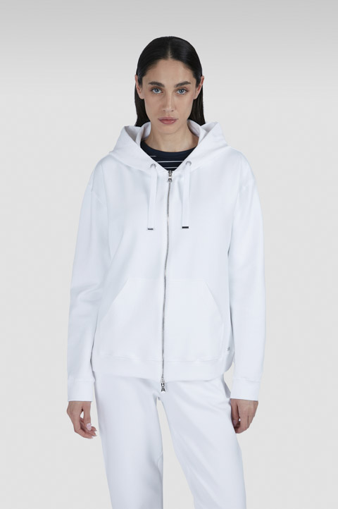 Active Fleece cotton zip-up sweatshirt