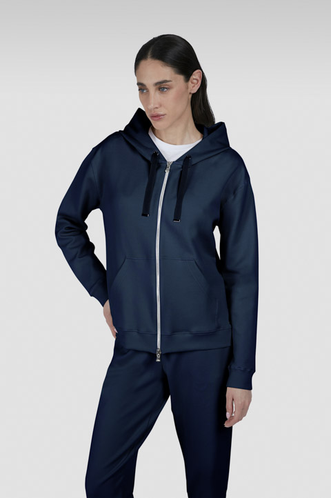 Active Fleece cotton zip-up sweatshirt