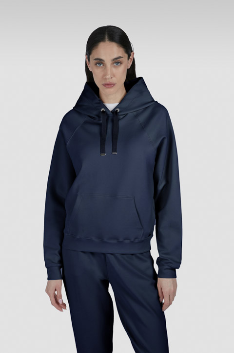 Hoodie in Active Fleece cotton
