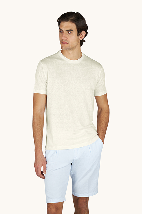 Pure linen jersey T-Shirt