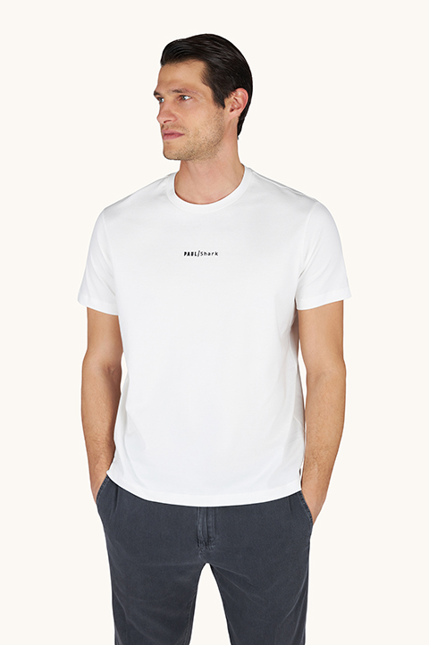 T-shirt en jersey de coton l&eacute;ger avec imprim&eacute;