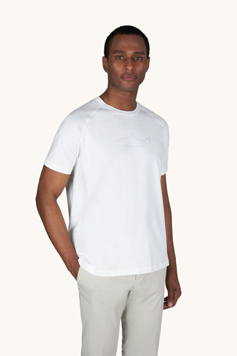 Camiseta de jersey de algod&oacute;n con bordados