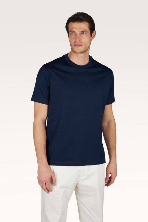 Fine piqu&eacute; cotton T-shirt