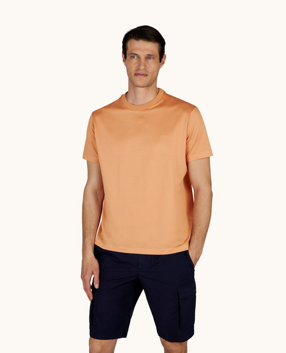 T-Shirt aus feinem Piqu&eacute; Baumwolle