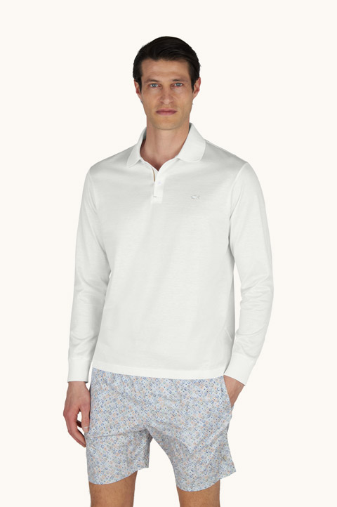 Polo in jersey di cotone Double Mercerised