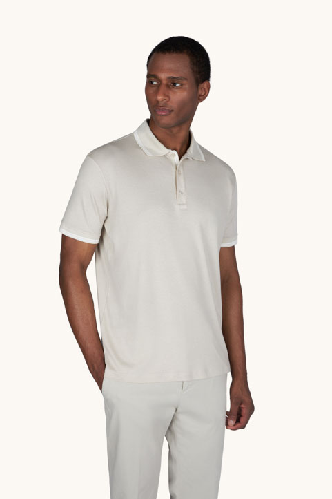X-Soft polo shirt in cotton interlock