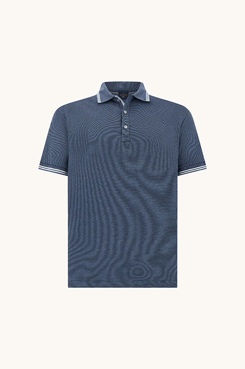 X-Soft polo shirt in cotton interlock