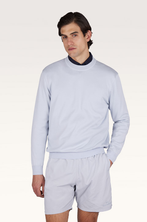 Джемпер с круглым вырезом из хлопка Piuma