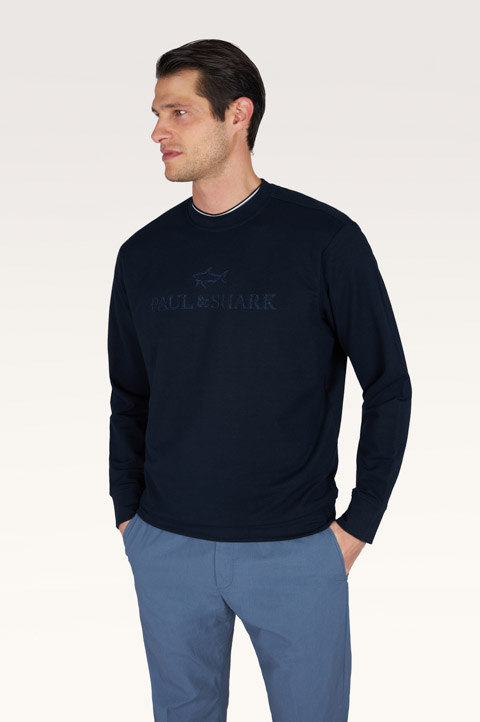X‑Soft sweatshirt in Active Fleece cotton with logo embroidery