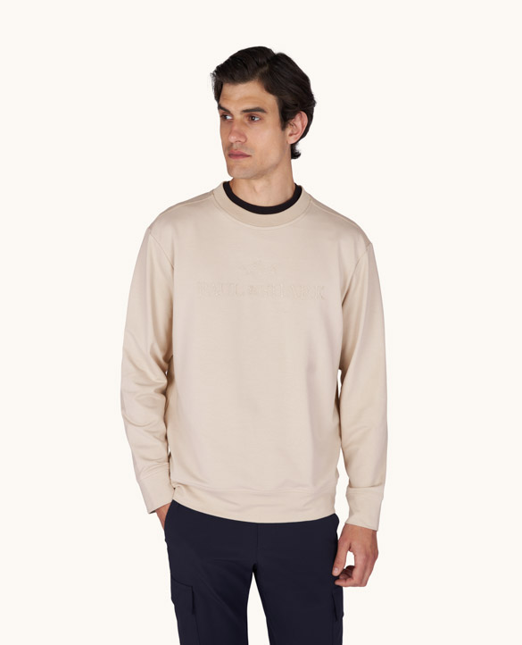 Felpa X-Soft in cotone Active Fleece con ricamo Logo