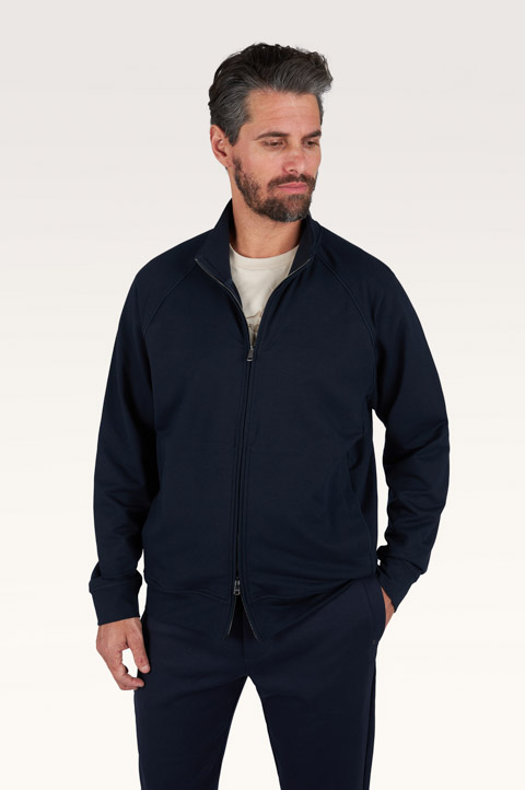 X‑Soft zip‑up sweatshirt in cotton