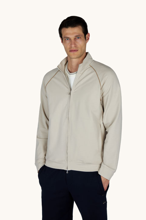 X‑Soft zip‑up sweatshirt in cotton