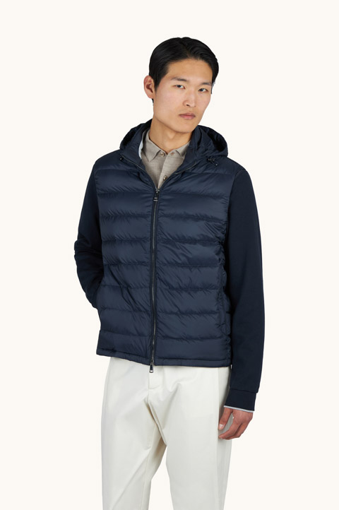 Hybrid Ultralight Down jacket with removable sleeves