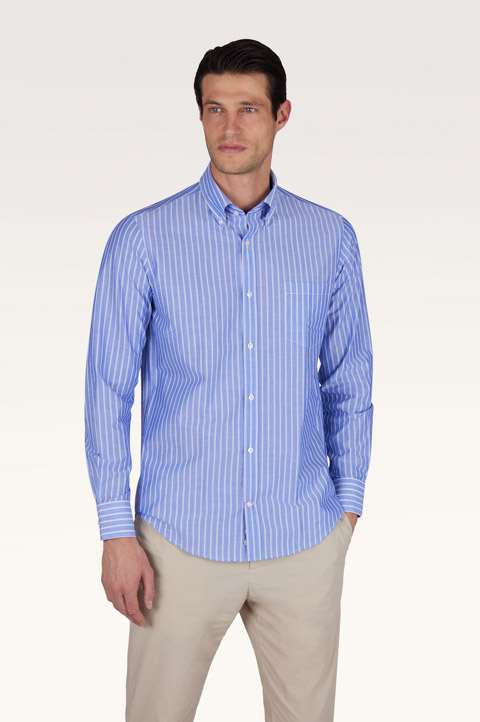 Summer Breeze cotton shirt with striped pattern